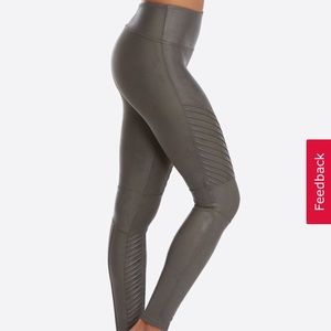 Spanx faux leather Moto leggings